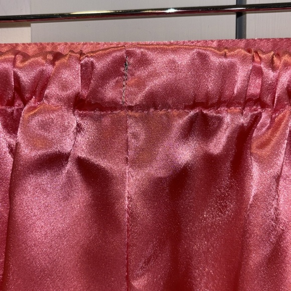 Victoria's Secret VTG '80s Gold Label Hi-Gloss Satin PJ Sleep Shorts +Top SZ M - Picture 5 of 12